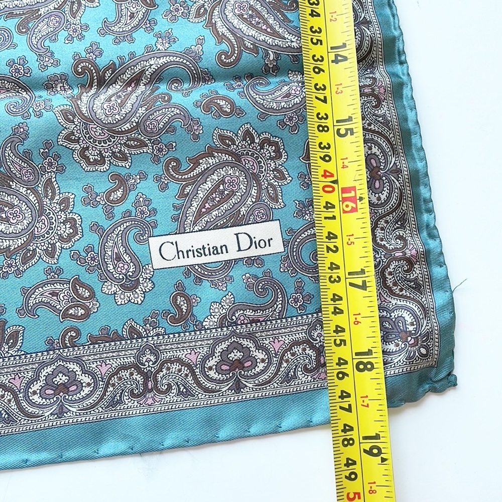 Christian Dior Silk Handkerchief Made In Italy - Picture 11 of 14